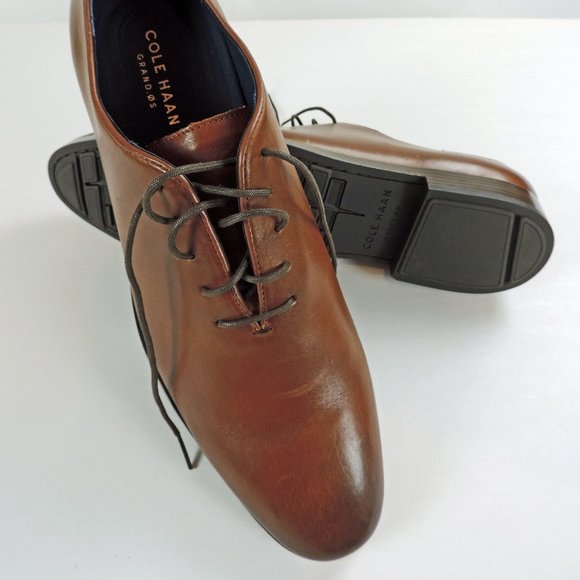 Cole Haan Grand OS Lace Up Brown Shoes Size 14 NWOT